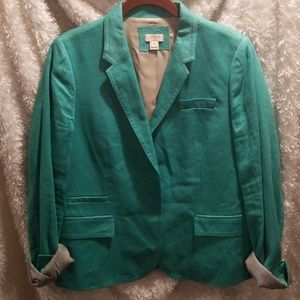 Teal J.Crew Blazer